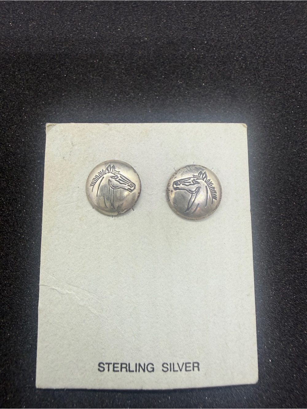 Sterling Silver Horse Equestrian Posts - Sterling Silver